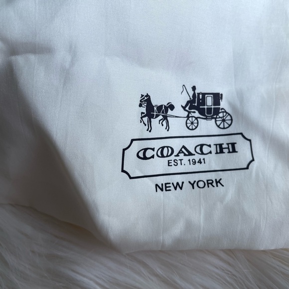 Coach Madison Op Art Sateen Sophia Satchel in Gold and Coral
